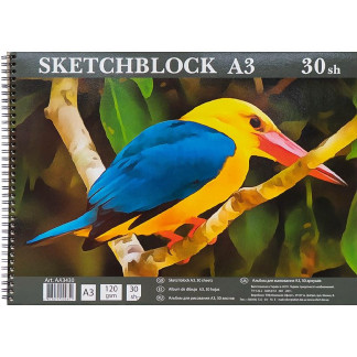 Альбом для рисования Ofort A3 30 листов, 120 г/м