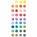 Краски акварельные YOVER (большие кюветы) 36 цветов
