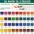 Набор профессиональных акварельных красок Norberg & Linden 36 цветов 