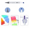 Профессиональные двусторонние маркеры Touchfive палитра из 168 цветов