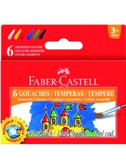 Гуаш темперна Faber Castell 6 кольорів по 15 мл