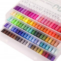 Набор двусторонних маркеров FineLiner / Brush Markers Pens 100 цветов