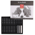 Пресоване художнє вугілля KALOUR Premium різної твердості, 24 штуки