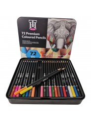 Набор цветных карандашей YOUVER в металлической коробке 72 цвета 