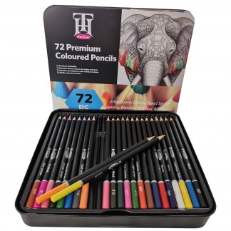 Набор цветных карандашей YOUVER в металлической коробке 72 цвета 