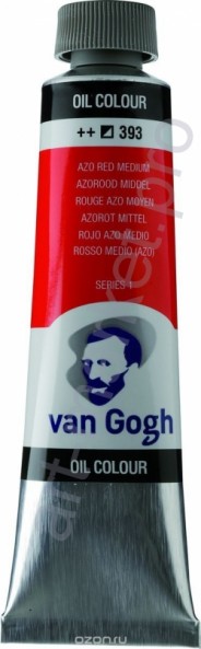 Краска масло Van Gogh цвет 393 Красный средний