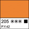 Краска акриловая "Сонет" 120 мл, Охра золотистая (205)