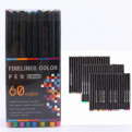 Набор цветных линеров Worison 60 цветов профессиональный набор для скетчей 