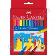 Фломастеры Faber-Castell Feltip 12 цветов
