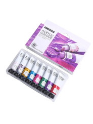 Акрилові фарби з блискітками для малювання Art Rangers Acrylic glitter набір 8 кольорів 22 ml.