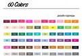 Профессиональные маркеры для скетчинга Touchfive 60 цветов. Набор для дизайнеров одежды 