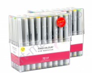 Спиртовые маркеры «FINECOLOUR» 72 цвета