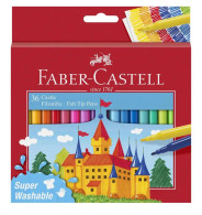 Фломастери Faber-Castell "Замок", що змиваються Fibre-tip 36 кольорів