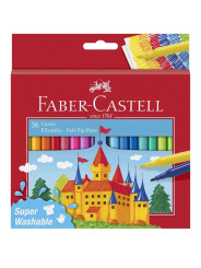 Фломастеры смываемые Faber-Castell "Замок" Fibre-tip 36 цветов