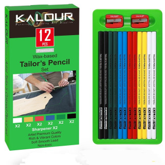 Набор цветных карандашей KALOUR для работы с тканями