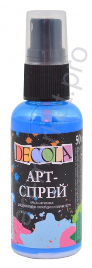 Краска-спрей акриловая «Decola» Арт-спрей Небесно-голубая