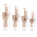 Деревянный подвижный манекен кисти руки, 10" (25 см)