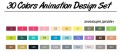 Эскиз-маркеры  Touchfive  Набор для анимации и дизайна 30 цветов