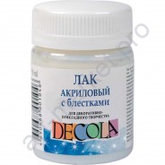 Лак акриловый с блестками ТМ Decola 50мл