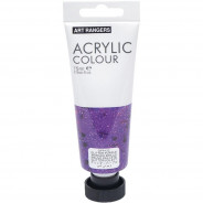 Художественная акриловая краска Art Ranger Acrylic 122 Glitter purple / Фиолетовая с блестками 75мл.
