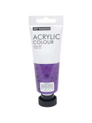 Художественная акриловая краска Art Ranger Acrylic 122 Glitter purple / Фиолетовая с блестками 75мл.
