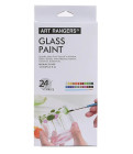 Художні акрилові фарби Art Rangers Glass Paint для декору скла 24 кольори по 15 ml