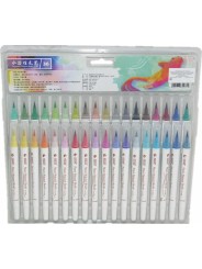Набір акварельних маркерів STA Aqua natural brush 36 кольорів
