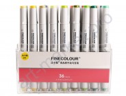 Спиртовые маркеры «FINECOLOUR» 36 цветов