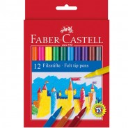 Фломастери Faber-Castell Grip 12 кольорів