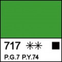 Краска акриловая "Сонет" 120 мл, Зеленая светлая (717)