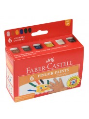 Пальчикові фарби Faber-Castell, 6 кольорів по 25 мл