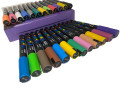 Набор акриловых маркеров Ulebbe для рисования на разных поверхностях 24 цвета (2-3 mm)
