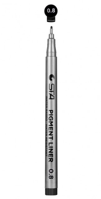 Ручка лайнер STA товщина 0,8мм