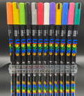 Акрилові маркери Ulebbe для малювання на різних поверхнях 24 кольори.