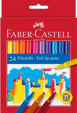 Фломастеры Faber-Castell Feltip 24 цвета