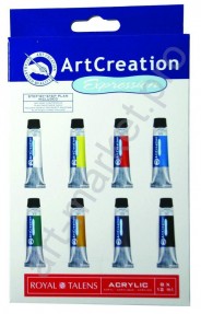 Набор акриловых красок Art Creation, 8 цветов