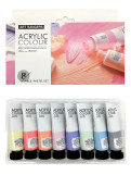 Акрилові фарби для малювання Art Rangers Acrylic pastel набір з 8 пастельних тонів по 22 ml