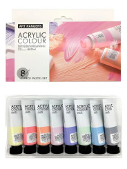 Акриловые краски для рисования Art Rangers Acryliс pastel набор из 8 пастельных тонов по 22 ml 