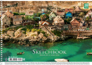 Альбом для малювання Sketchbook Пейзаж спіраль А4/20 аркушів, 100г/м2