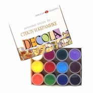 Набір фарб акрилових по склу та кераміці Decola 12 кольорів 20 мл.