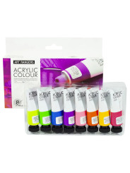 Акрилові фарби для малювання з неоновим ефектом Art Rangers Acrylic Neon 8 кольорів 22 ml.