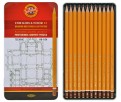 Набор графитных карандашей Koh-I-Noor 1500 Technic, НВ-10Н