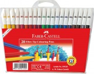 Фломастеры Faber-Castell 20 цветов FIBRE-TIP