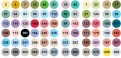 Цветовая палитра маркеров «FINECOLOUR» набор для дизайна
