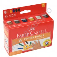 Пальчиковые краски Faber-Castell, 6 цветов по 25 мл