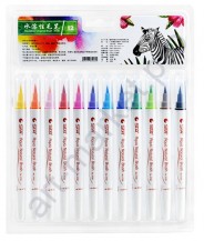 Акварельные маркеры STA Aqua natural brush 12 цветов