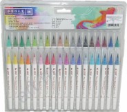 Набор акварельных маркеров STA Aqua natural brush 36 цветов