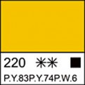 Краска масляная Желтая средняя "СОНЕТ" 120 мл, ЗХК 