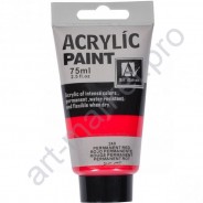 Акриловая краска "ACRYLIC" 75 МЛ цвет «PERMANENT RED»