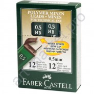 Грифели для карандашей Faber Castell НВ блистер 0,5 мм